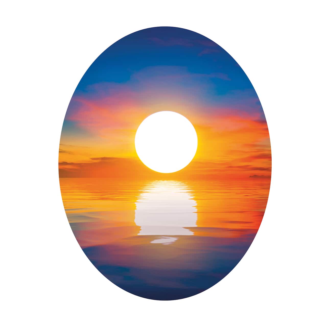 7" x 9" Sunset Oval Canvas Painting Kit by Craft Smart®